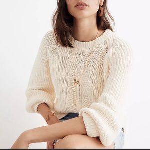 Madewell balloon sleeve sweater